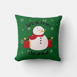 Almofada Travessa de Natal Homem de Neve