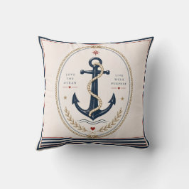 Almofada Travesseira Clássica de Lançamento Náutico Sailorc