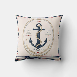 Almofada Travesseira Clássica de Lançamento Náutico Sailorc