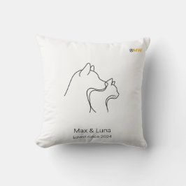 Almofada Travesseira com Nome Personalizado em Arte de Linh