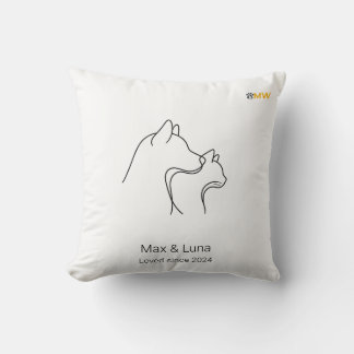 Almofada Travesseira com Nome Personalizado em Arte de Linh