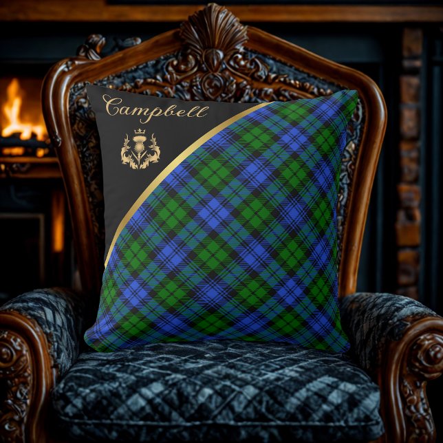 Almofada Travesseira de Arremesso com Tartan Campbell (Criador carregado)