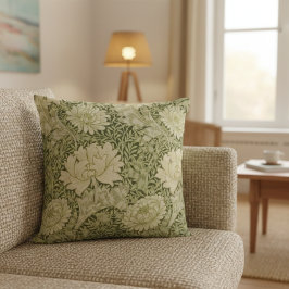 Almofada Travesseira de Arte Floral Elegante William Morris
