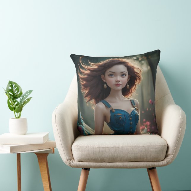 Almofada Travesseira de Decoração Princesa Dançando (Cadeira)