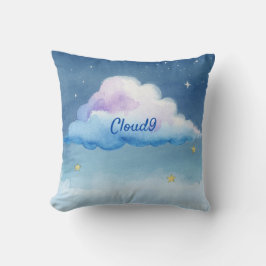 Almofada Travesseira de lançamento da nuvem9 em aquarela so