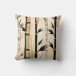 Almofada Travesseira de lançamento de bambu Art Deco