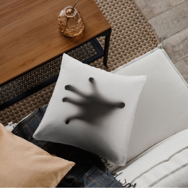 Almofada Travesseira de lançamento de mão de fantasma de Ha (Criador carregado)