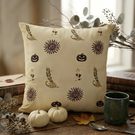 Almofada Travesseira Decorativa Antiquada de Outono Witchco