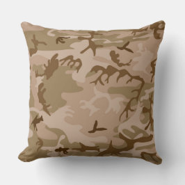 Almofada Travesseira Decorativa Camuflagem Deserto Urbano