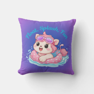 Almofada Travesseira Decorativa com Design de Gatinho Fofo