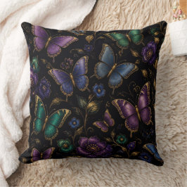 Almofada Travesseira Decorativa com Padrão de Borboleta Ele