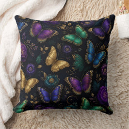 Almofada Travesseira Decorativa com Padrão de Borboleta Ele