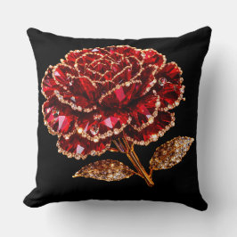 Almofada Travesseira Decorativa de Luxo em Cristal Rosa Ver