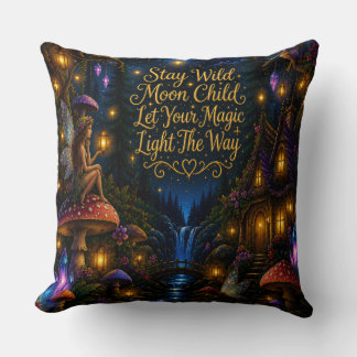 Almofada Travesseira decorativa Fique Selvagem Criança da L