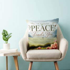 Almofada Travesseira Decorativa Inspiradora Paz Encontra Vo