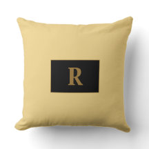 Travesseira Decorativa Monogramada Champanhe