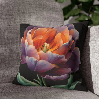 Almofada Travesseira Decorativa Quadrada Peony