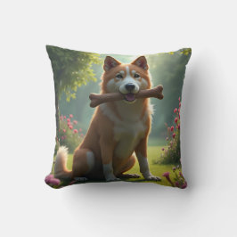 Almofada Travesseira Decorativa Retrato de Cão Leal – Coraç