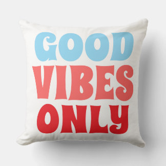 Almofada Travesseira Decorativa Tipografia Good Vibes Only