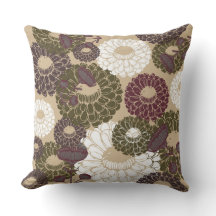 Travesseira Floral Tom Nude Terra