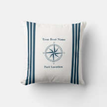 Travesseira Personalizada Com Nome Do Barco Estrel