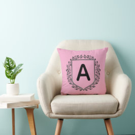 Almofada Travesseira Personalizada Escudo Floral Elegante I