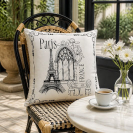 Almofada Travesseira Romântica Paris França