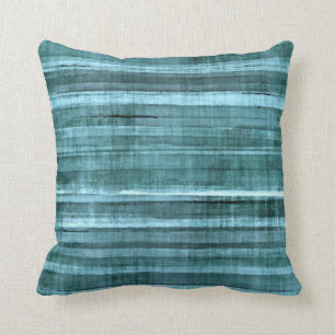 Almofada travesseiro Abstrato de arte 'Acento Teal'