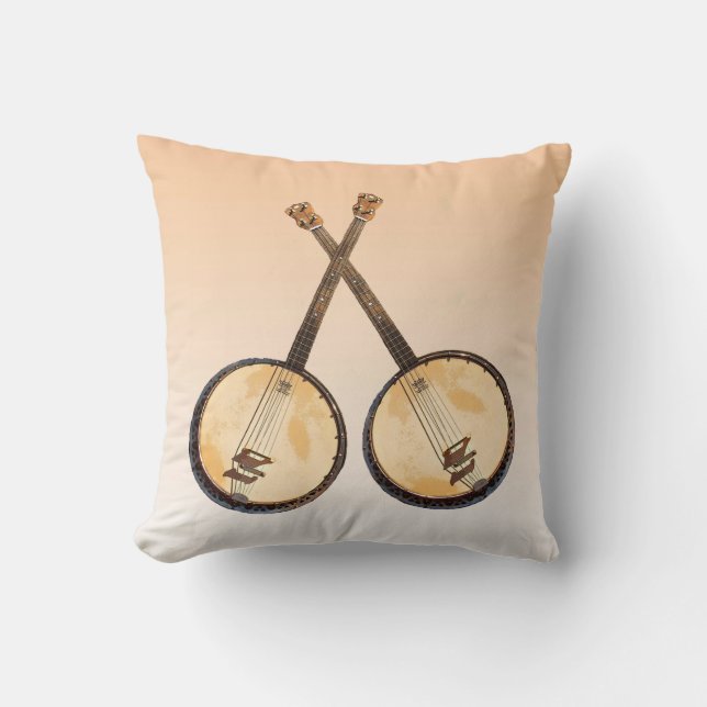 Almofada Travesseiro abstrato do instrumento de música do (Frente)