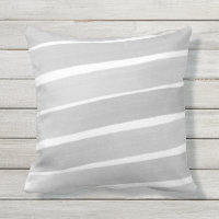 Travesseiro Abstrato pintado de Cinza branco para 