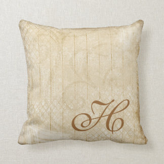 Almofada Travesseiro afligido da decoração do monograma do