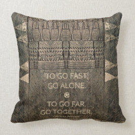 Almofada Travesseiro Africano de Esculpimento de Porta