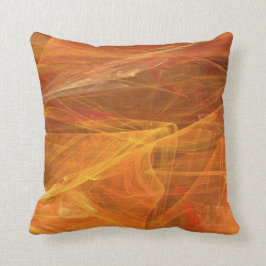 Almofada Travesseiro alaranjado Textured abstrato do