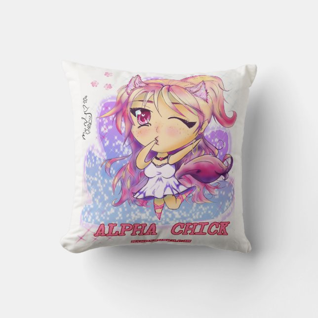 Almofada Travesseiro alfa 16X16 do pintinho (Frente)