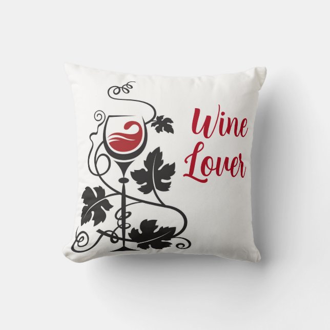 Almofada Travesseiro Amantes de Vinho (Frente)