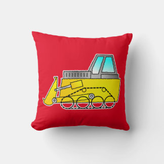 Almofada Travesseiro Amarelo de Bulldozer, Decoração Infant