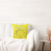 Travesseiro Amarelo de Dahlia