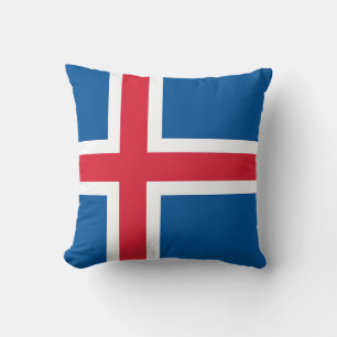Almofada Travesseiro americano MoJo com bandeira da Islândi