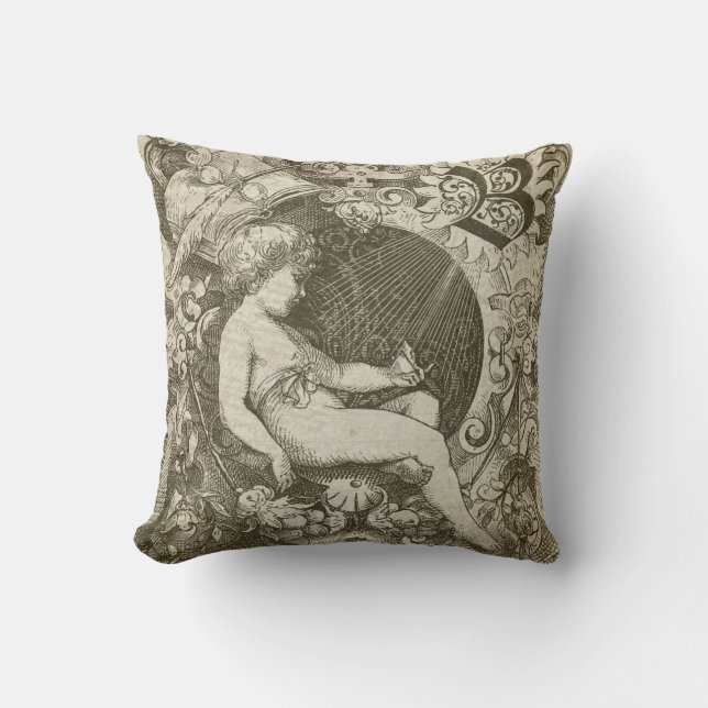 Almofada Travesseiro Anjo Vintage (Frente)