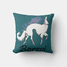 Almofada Travesseiro Azul Claro Borzoi Ballet