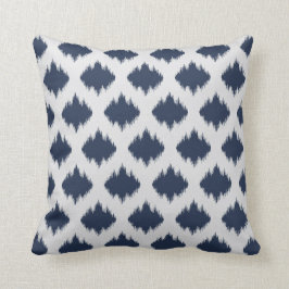 Almofada Travesseiro azul e branco do abstrato moderno do