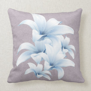 Almofada Travesseiro Azul Lily Peace Love