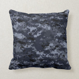 Almofada Travesseiro azul militar da camuflagem dos Estados