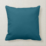 Almofada Travesseiro azul-turquesa sólido escuro<br><div class="desc">Travesseiro azul-turquesa verde-escuro sólido. Modelo personalizado para Travesseiro decorativo - Travesseiros personalizados. Personalize com seu próprio nome, padrão, design, citação, monograma ou fotografia. Use nossos modelos legal, trabalho de arte, fotos, gráficos e ilustrações, depois adicione nomes, texto, aspas e monogramas para criar seu próprio travesseiro decorativo. Clique no botão "Personalizar!"...</div>