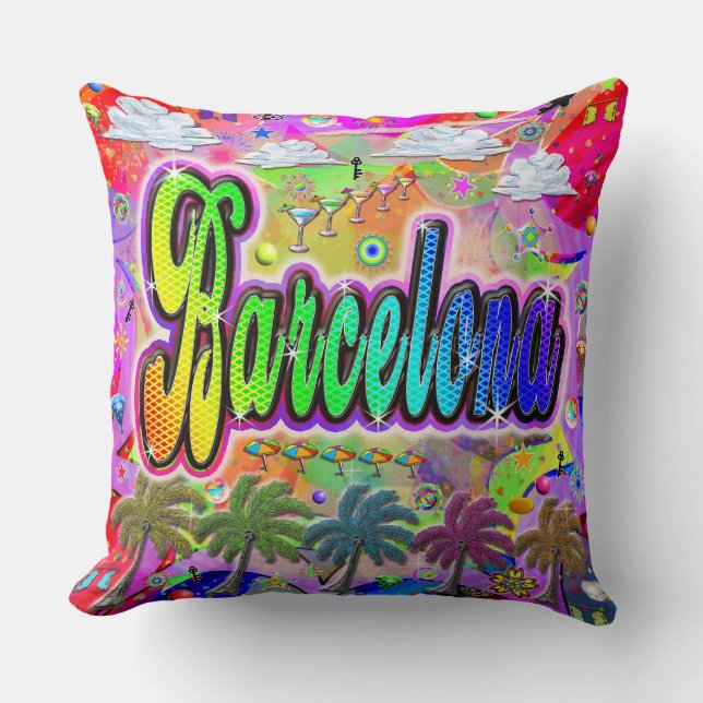 Almofada Travesseiro Barcelona Vista Express (Frente)