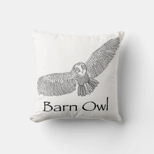 Almofada Travesseiro Barn Owl