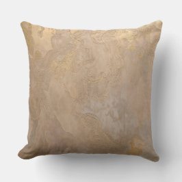 Almofada Travesseiro Bege Dourado Texturizado
