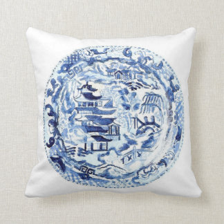 ALMOFADA TRAVESSEIRO BLUE/WHITE DA PLACA DO CHINOISERIE