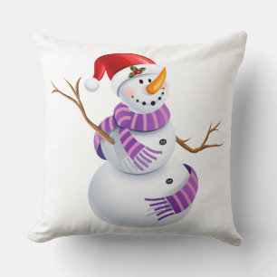 Almofada Travesseiro-Boneco de neve do lance do Natal