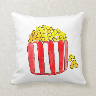 Almofada Travesseiro bonito da noite de cinema da pipoca do